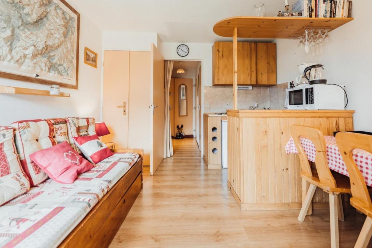 Furnished Studio At The Foot Of The Slopes With A Balcony & Mountains View Saint-Gervais-les-Bains Exterior foto